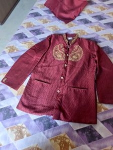 Burgundy Sherwani