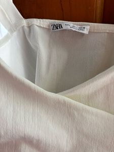 White Wrap Crop Top