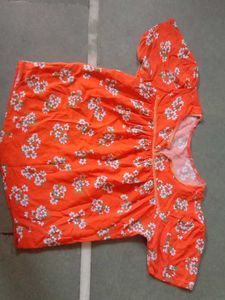 Orange Floral top