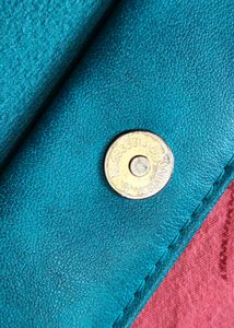 Baggit Chic Gold &amp; Teal Sling Bag