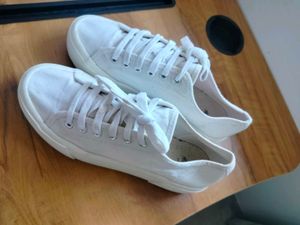 H&amp;M Womens White Platform Trainers