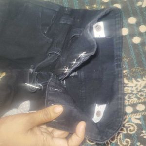 Girls High Waisted Denim Shorts