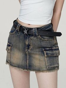 Mini Skirts with Front Pockets