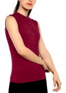 Solid Stylish Maroon Top