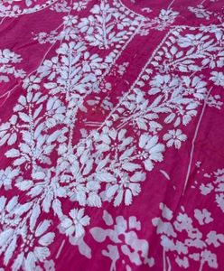 Zainab Mul-Mul Chikankari Kurti