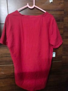 Red Rhinestone Graphic T-Shirt