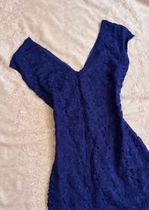 Royal Blue Lace Dress