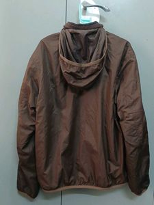 Brown Fleece Zip-Up Two-in-one  Jacket