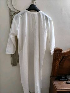 White Embroidered Chikankari Kurta 44