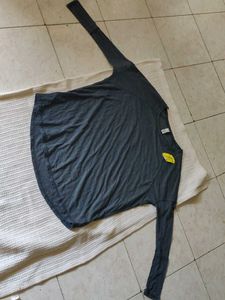 Comfortable Grey Long Sleeve Top(S)