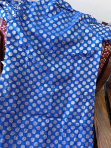 Royal Blue Kurta  with Gold Print