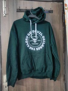Go Devil Green Graphic Hoodie