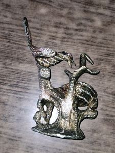 Vintage Silver Bird Figurine