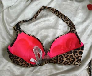 Leopard Print Bikini Top