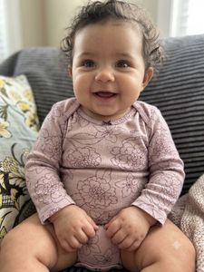 Baby Girl Floral Long Sleeve Bodysuit