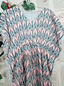 Patterned Kaftan Dress
