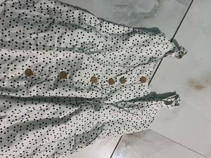 Polka Dot Button-Down Dress