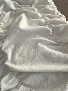 Ruched White Mini Dress