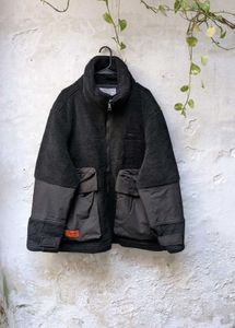 panmax paris Stylish Black Fleece Jacket