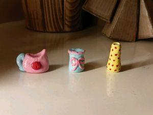 Miniature Decorative fridge magnet flowers Vases S