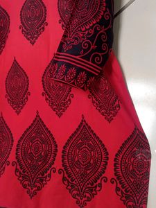 Pakistani Printed Long Ombre Kurti With Full Sleev