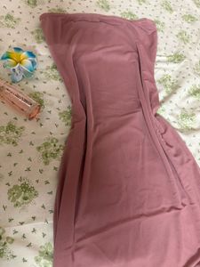 Elegant Strapless Rose Dress