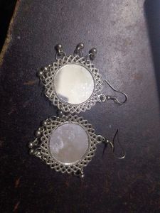 3 piece Bohemian Mirror Jhumka Earrings Set