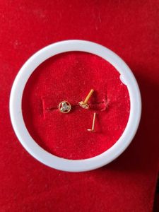Elegant Stud Earrings with Clear Stones