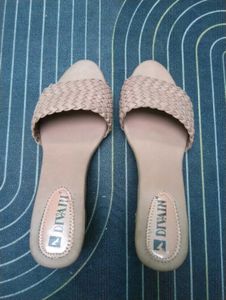Stylish Beige Braided Slip-On Sandals