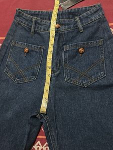 New Wide Leg Blue Denim Jeans