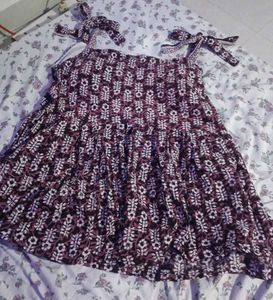 Boho Floral Print Tie-Strap Mini Dress