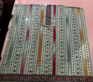 Stunning Embroidered Dress Material