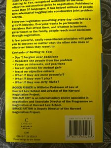 Getting to Yes: Negotiating Agreement