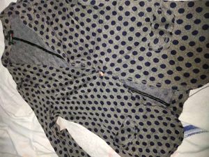 Polka Dot Blazer Winter Light