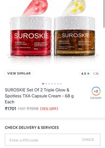 SUROSKIE Set of 2 Capsule Creams