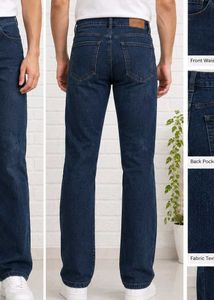 Men's Dark Wash Denim Jeans