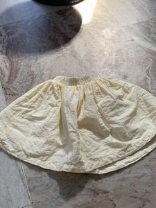 Cute Cream Skater Skirt