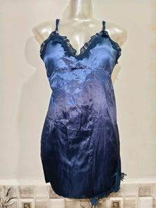 🔥Buy 1, Get 2 Free🔥Satin Nighty with Lace