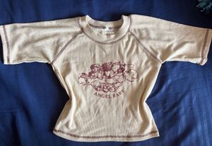 beige cropped top