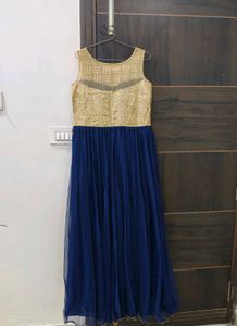 Stunning Blue &amp; Gold Gown