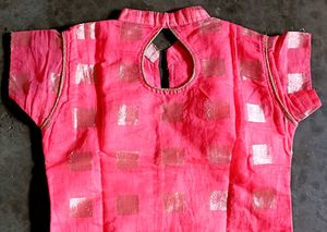 Elegant Pink &amp; Gold Kurta