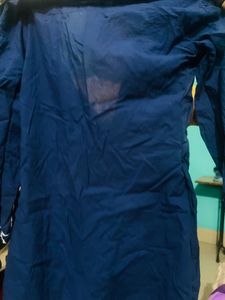 Blue Rangriti Short Kurti