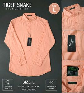 Tiger Snake Premium Shirt - Peach