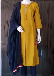 Stylish Kurta Set With Pant Or Dupatta