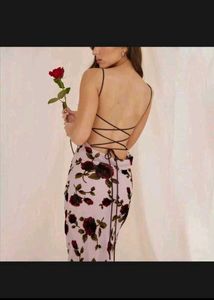 Newmeasia Dress Backless Floral