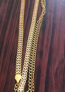 Cubic Zirconia Exquisite Gold Plated hip chain