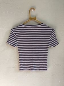 Striped Cropped Top