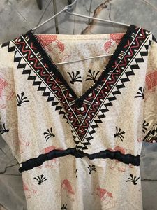Boho Elephant Print Kurta