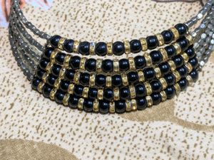 Vintage Beaded Choker Necklace