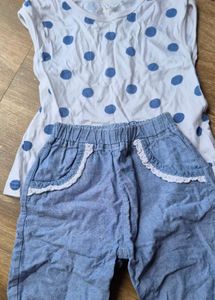 jeans korean capri and top